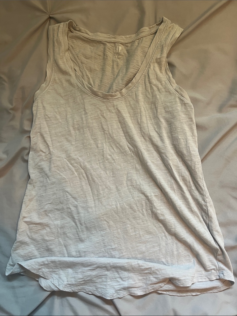 GAP Women's Cream Sleeveless Tank